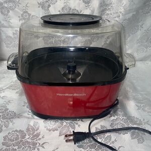 Hamilton Beach Red and Black Popcorn Maker